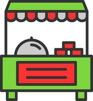 Food Stand Vector Icon Design