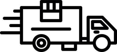 Delivery Truck Vector Icon Design