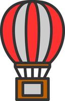 Air Balloon Delivery Vector Icon Design