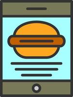 Food Application Vector Icon Design