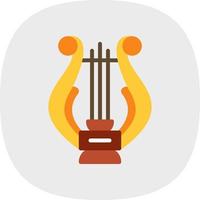 Lyre Vector Icon Design