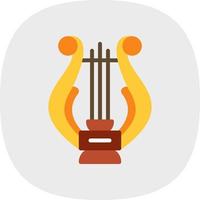 Lyre Vector Icon Design