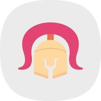 Roman Helmet Vector Icon Design