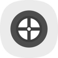 Wheel Vector Icon Design