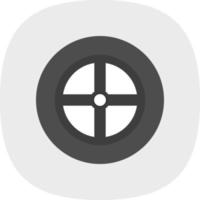 Wheel Vector Icon Design