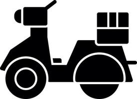 Delivery Scooter Vector Icon Design