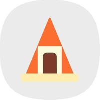 Nubian Pyramids Vector Icon Design