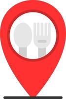 Restaurant Location Vector Icon Design