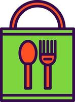 Food Pack Vector Icon Design