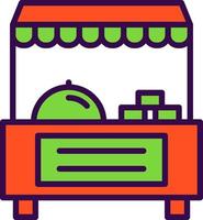 Food Stand Vector Icon Design