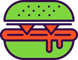 diseño de icono de vector de hamburguesa