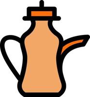 Arabic Teapot Vector Icon Design