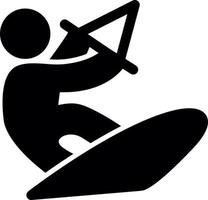 Kitesurf Vector Icon Design