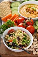 Pearl couscous salad with fresh vegetables photo