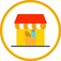 Groceries Store Vector Icon Design