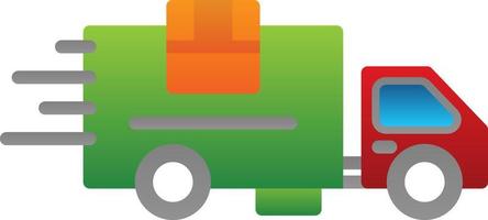 Delivery Truck Vector Icon Design