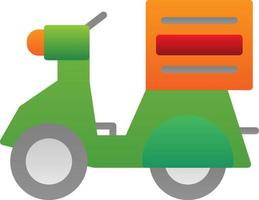 Delivery Bike Vector Icon Design