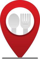 Restaurant Location Vector Icon Design