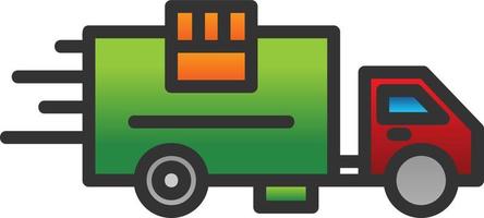 Delivery Truck Vector Icon Design