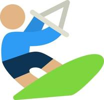 Kitesurf Vector Icon Design