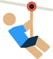 Zipline Vector Icon Design