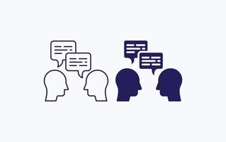 Human Conversation vector illustration icon