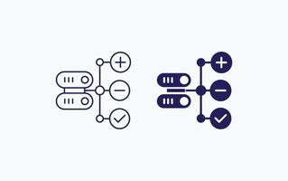 Database Connection illustration icon vector