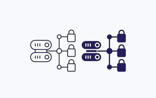 Database Connection illustration icon vector