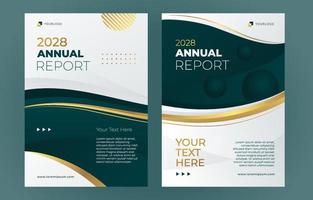 Gradient Annual Report Cover vector