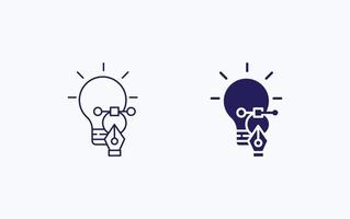 Creative Design idea illustration icon vector