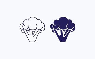 Broccoli vector illustration icon