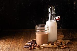 Homemade nut milk photo