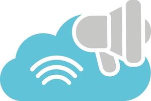 icono de vector de nube