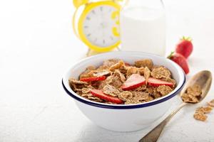 Multigrain healthy cereals with fresh berry photo