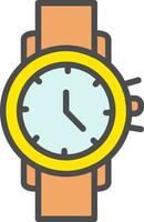 icono de vector de reloj de pulsera