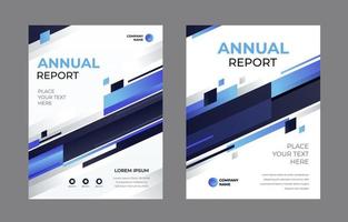 portada del informe anual degradado vector