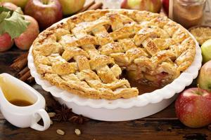 Homemade apple pie photo