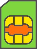 Sim Card Vector Icon