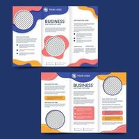 Flat Abstract Brochure Template vector