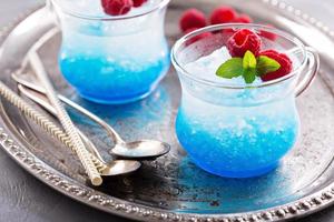 Blue raspberry cocktail photo