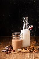 Homemade nut milk photo