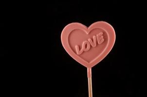 Heart shaped lollipop photo