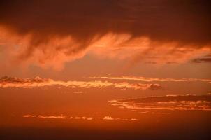 Sky during sunset photo