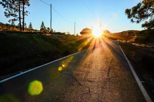 vista de la carretera y el paisaje foto