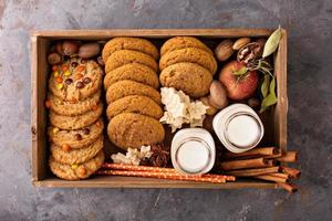 Fall cookies in a box photo