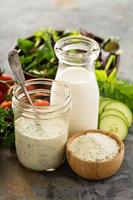 Making ranch dressing from a dry mix photo