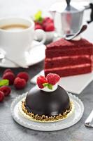 Variety of delicious desserts photo