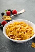 Cornflake cereals in a bowl photo