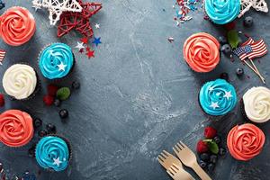 Cupcakes for the Fourth of July photo