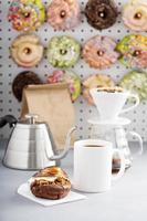 Smores donuts with coffee photo